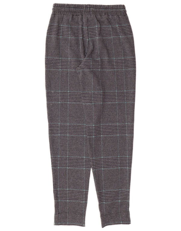 Calça de treino feminina MARKS & SPENCER Reino Unido 8 pequeno cinza houndstooth