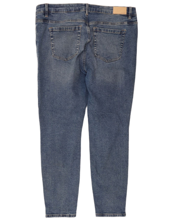 Calça jeans feminina Joules UK 18 XL W38 L28 azul algodão