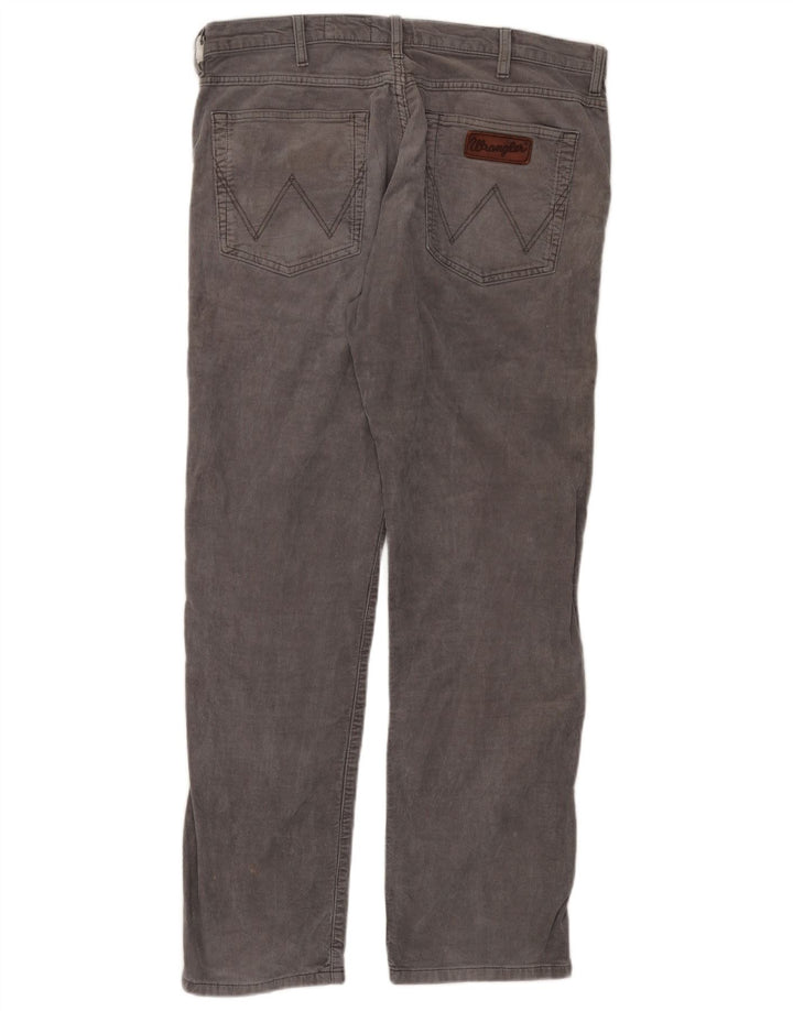 Calça masculina WRANGLER Arizona Stretch Straight Corduroy W36 L32 cinza