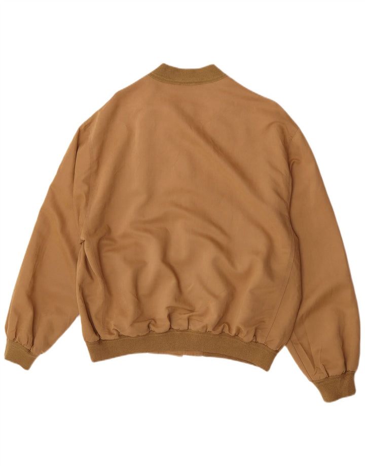 Jaqueta bomber masculina vintage UK 40 grande bege