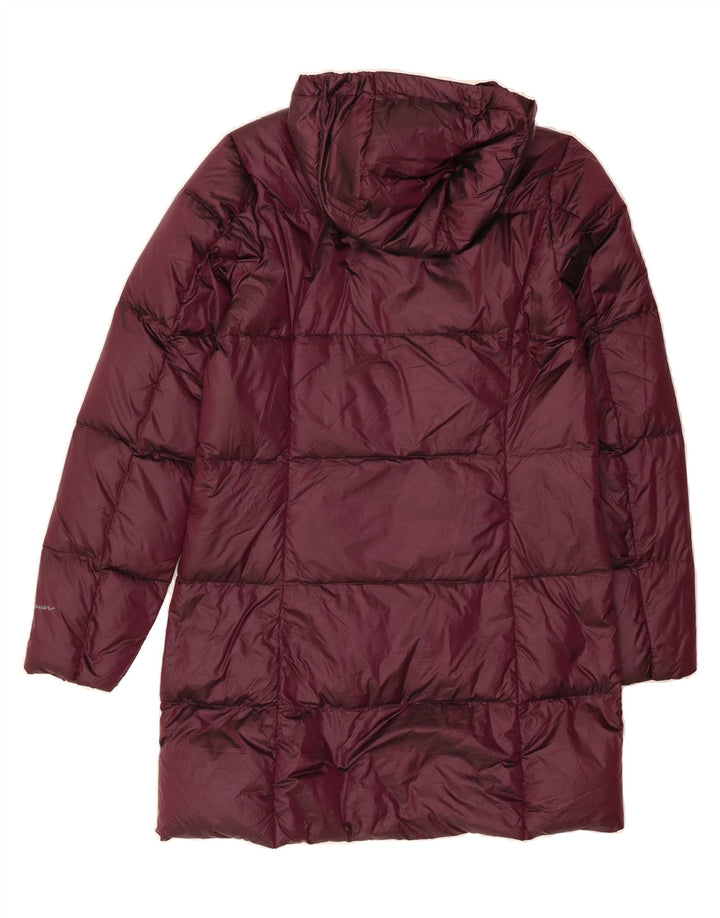 EDDIE BAUER Womens Hooded Padded Coat UK 10 Small Maroon Vintage Eddie Bauer and Second-Hand Eddie Bauer from Messina Hembry 