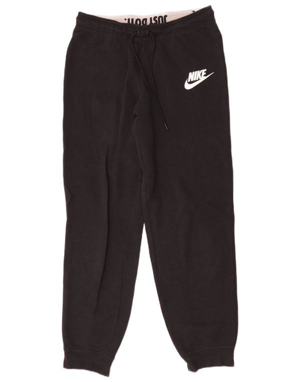Calça de treino feminina Nike Joggers UK 14 médio preto algodão