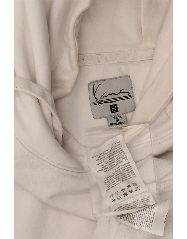 KARL KANI Mens Loose Fit Graphic Hoodie Jumper Small White Cotton Vintage Karl Kani and Second-Hand Karl Kani from Messina Hembry 