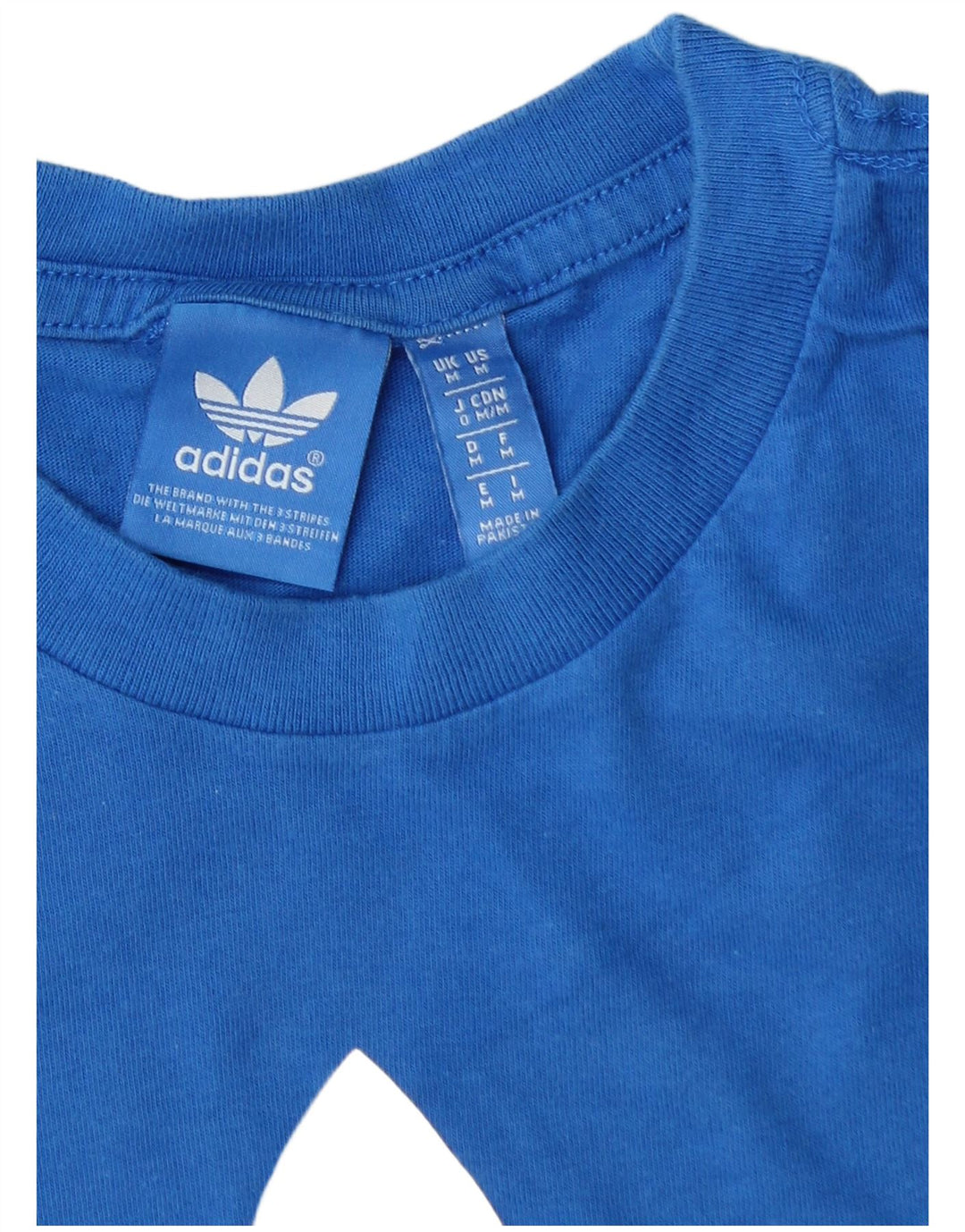 ADIDAS Mens Graphic T-Shirt Top Médio Algodão Azul
