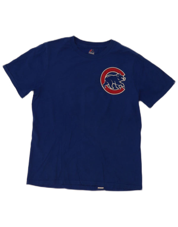 Camiseta gráfica Majestic Boys Chicago Bears 12-13 anos grande azul