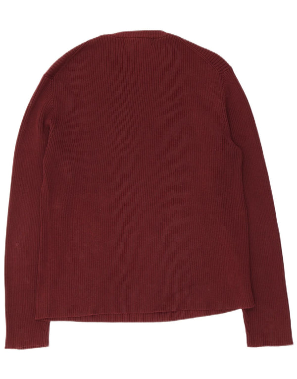 Suéter masculino Banana Republic com gola redonda, grande algodão marrom