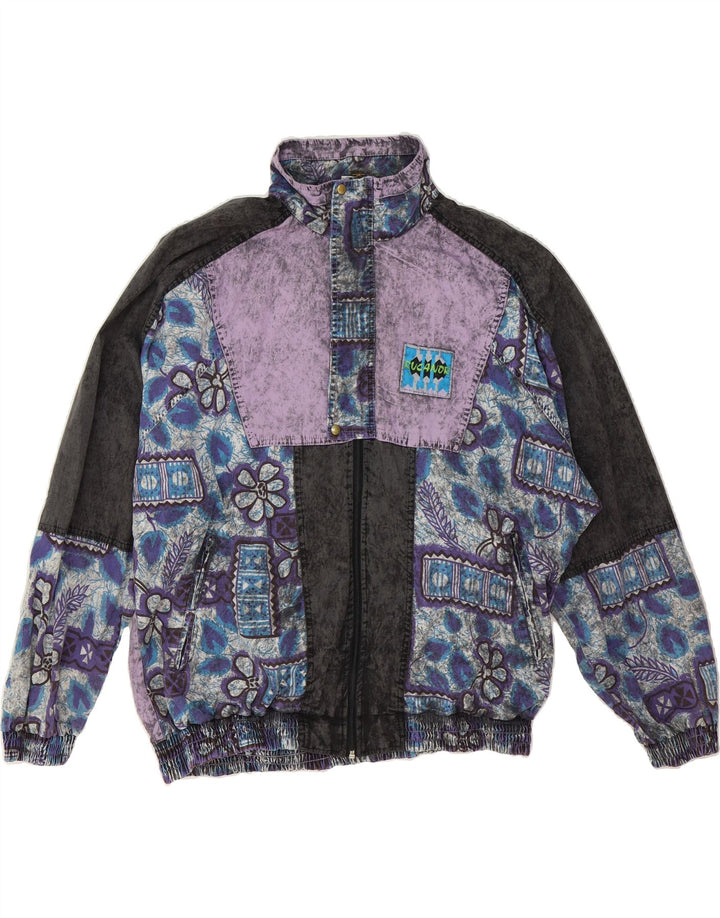 Jaqueta corta-vento masculina RUCANOR UK 40/42 médio floral multicolorido