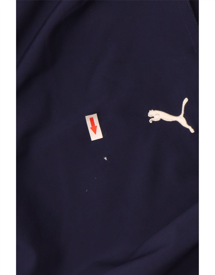 Calça de treino masculina Puma joggers pequeno poliéster azul marinho