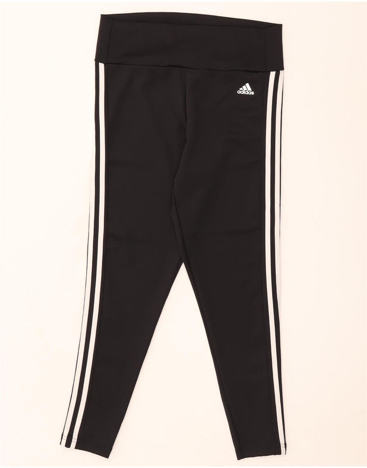 Leggings Adidas Aeroready Femininas UK 16/18 Grande Poliéster Preto