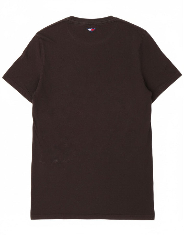 Camiseta masculina TOMMY HILFIGER XS de algodão preto