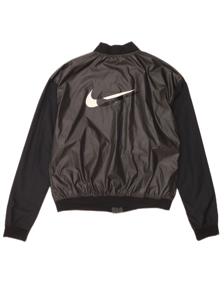 Jaqueta de chuva feminina Nike Running Graphic UK 10 pequena preta colorblock