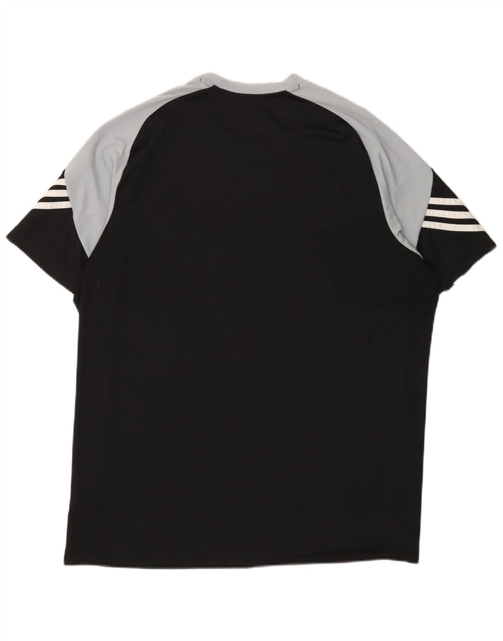 ADIDAS Mens Climalite Graphic T-Shirt Top XL Preto Colourblock Poliéster