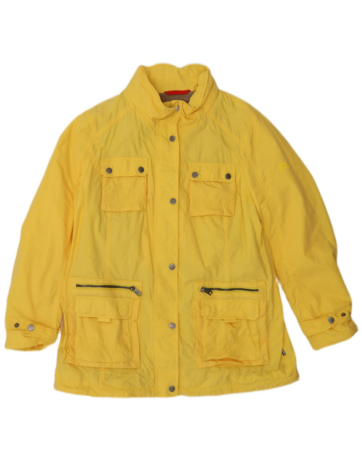 Jaqueta de chuva feminina com capuz KLEPPER UK 16 grande amarelo