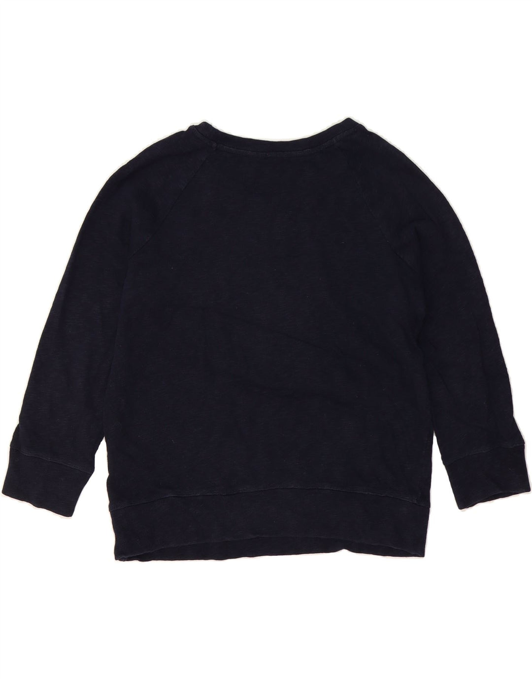 J. CREW Suéter feminino com estampa grande grande Reino Unido 10 pequeno azul marinho
