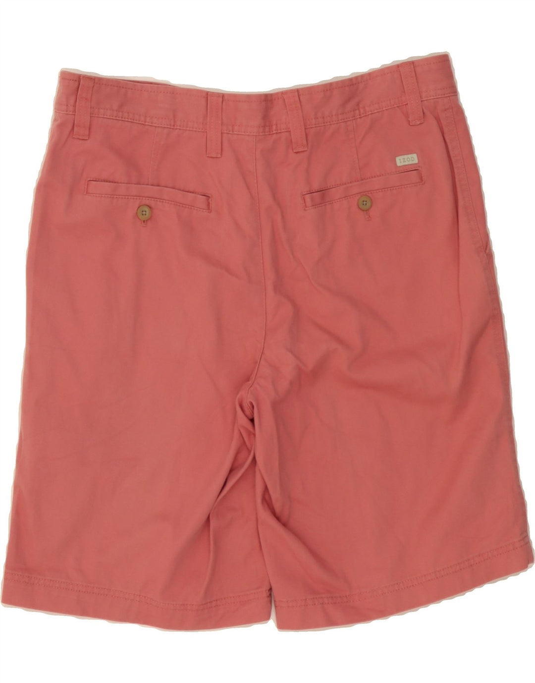 IZOD Mens Salt Water Chino Shorts W35 Large  Pink Cotton Vintage Izod and Second-Hand Izod from Messina Hembry 