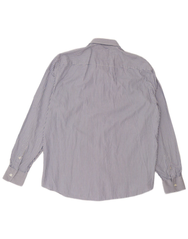 North Sails Mens Regular Fit Shirt XL Blue Pinstripe Cotton