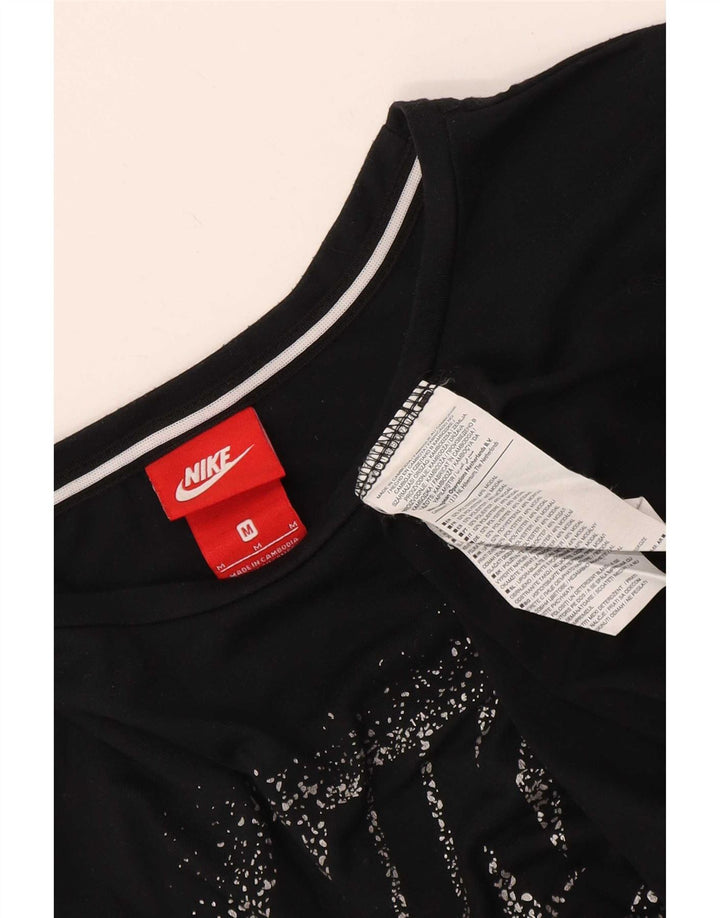 Camiseta Nike Feminina Graphic Top UK 14 Médio Preto Poliéster