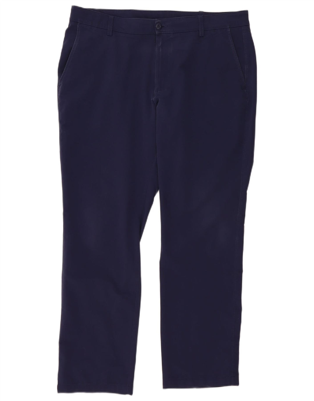Under Armour Mens Straight Chino Calças W40 L32 Poliéster Azul Marinho