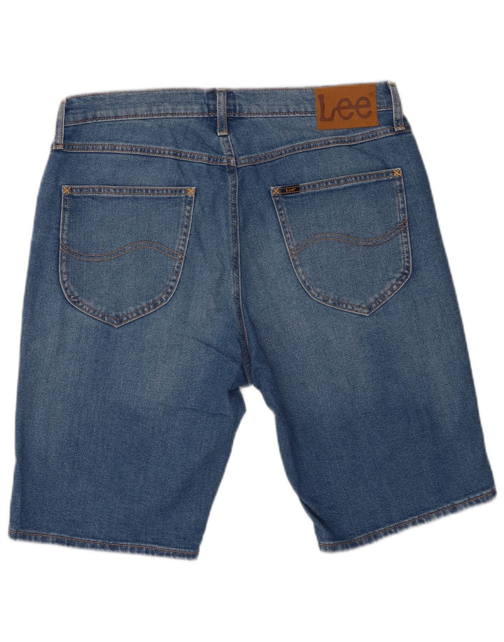 Shorts jeans masculino Lee W33 algodão azul médio