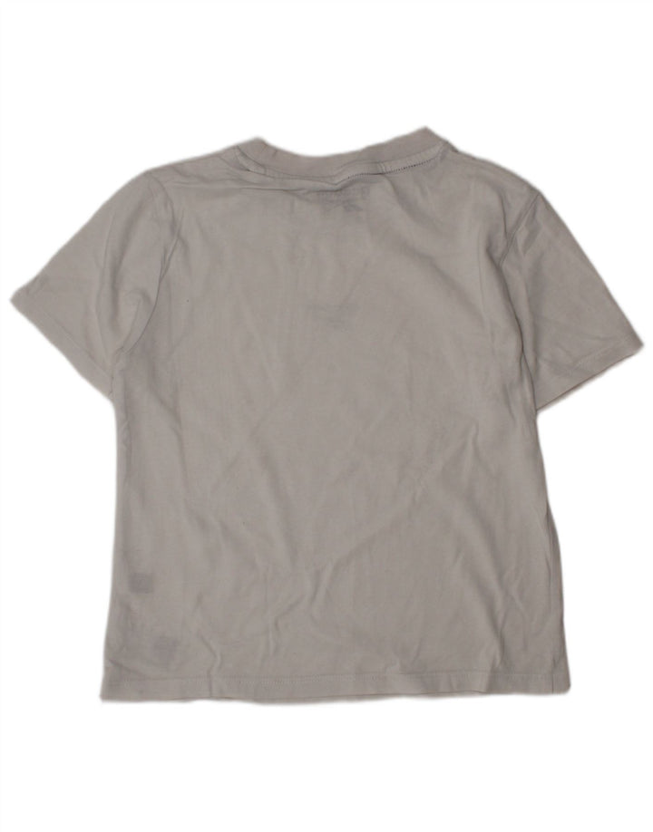 Camiseta gráfica Reebok Boys Top 6-7 anos algodão branco