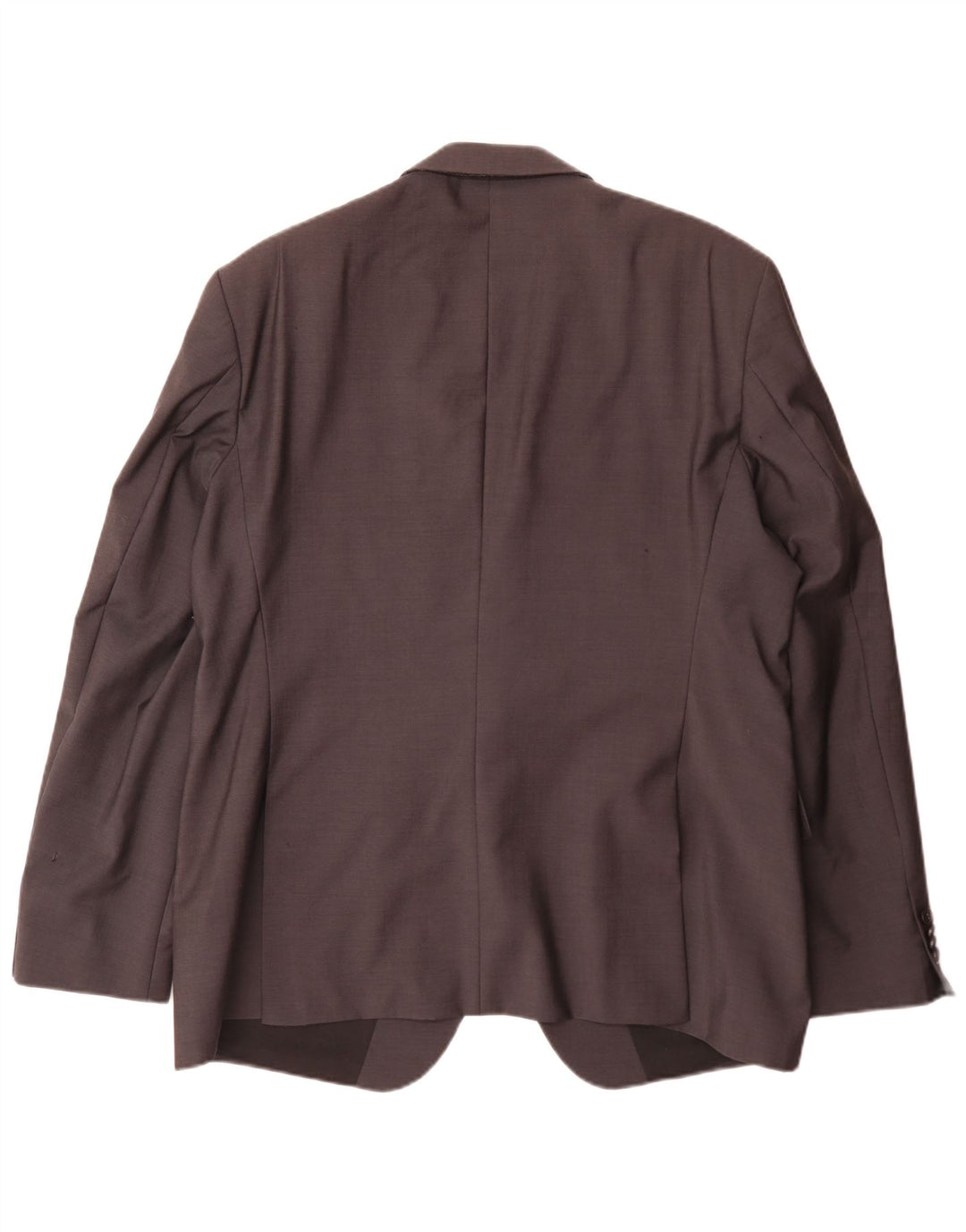 Jaqueta blazer masculina de 2 botões Hugo Boss EU 58 4XL cinza lã virgem clássica