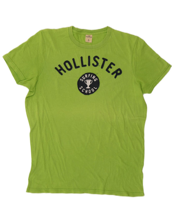Camiseta gráfica masculina Hollister XL verde