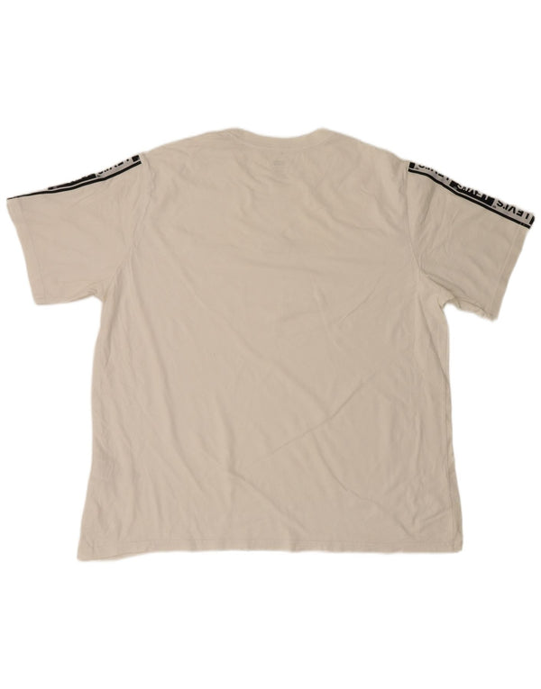 Camiseta masculina Levi's Relaxed Graphic Top XL de algodão branco