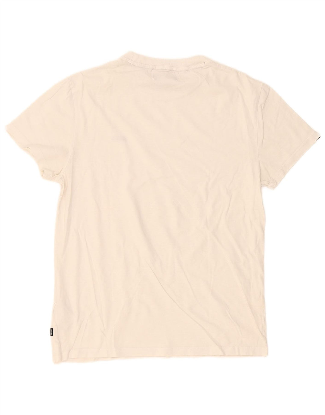 Camiseta masculina Superdry Top grande algodão branco