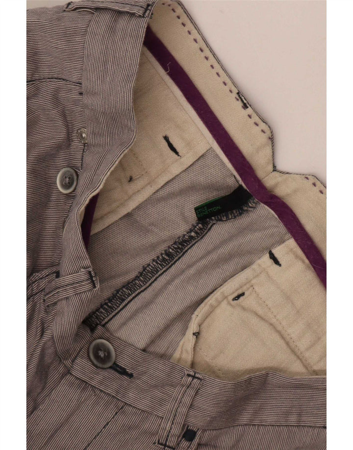 Benetton Mens Casual Shorts Médio W32 Cinza