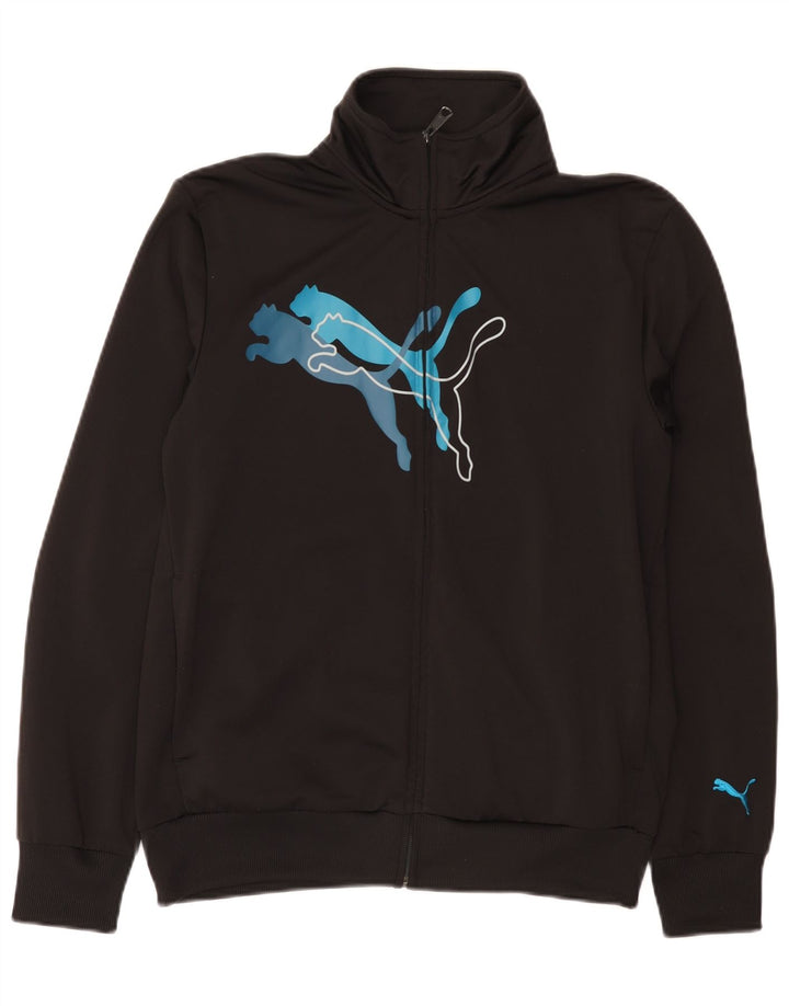 Jaqueta Puma Mens Graphic Tracksuit Top Médio Preto