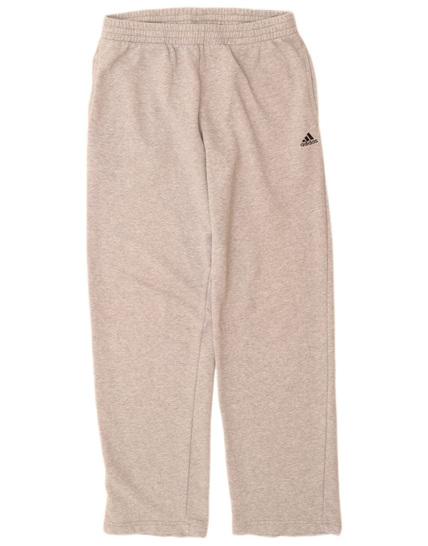 Adidas Mens Calças de treino cinza médio algodão manchado