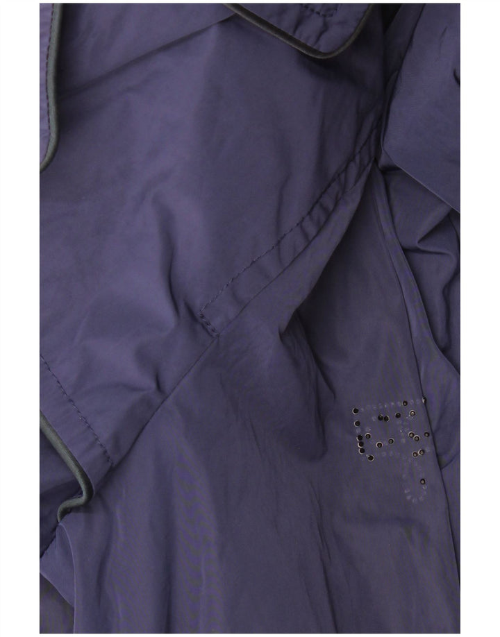 Trench Coat feminino Calvin Klein Jeans Reino Unido 14 grande azul marinho poliéster