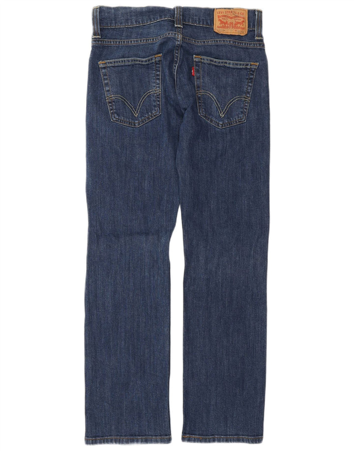 Calça jeans feminina Levi's 506 Straight W30 L30 azul algodão