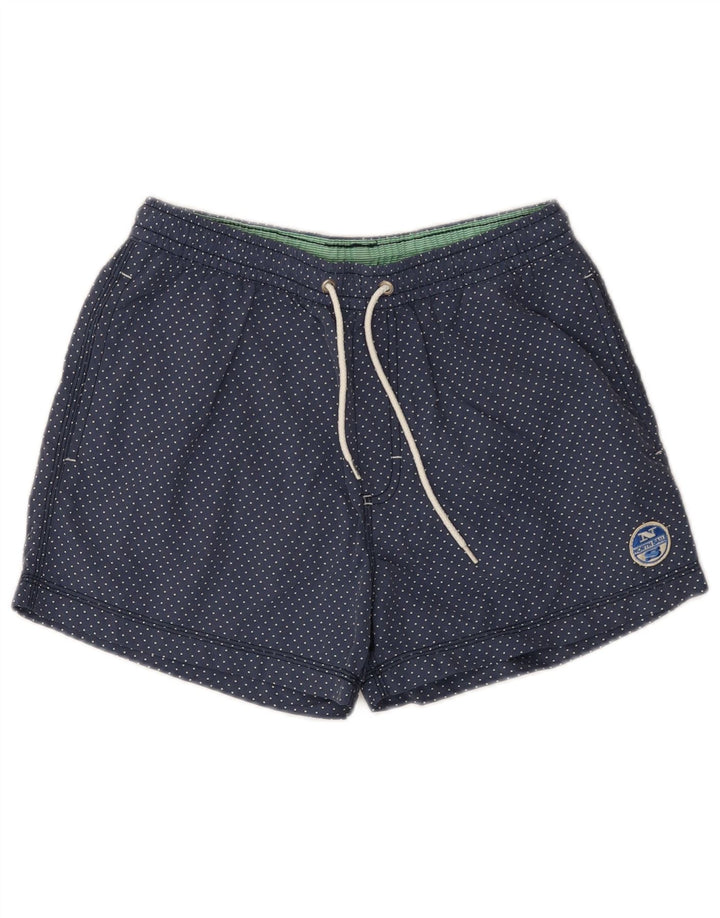 Shorts de natação masculino North Sails médio azul marinho poliamida manchada