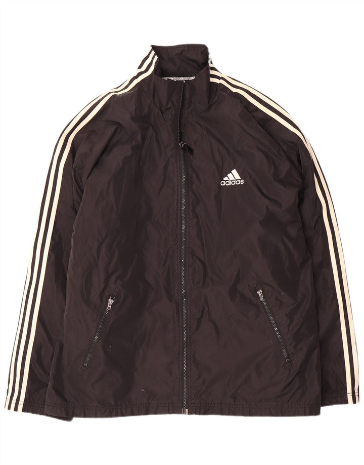 Adidas Mens Tracksuit Top Jacket UK 44/46 Grande Preto Nylon