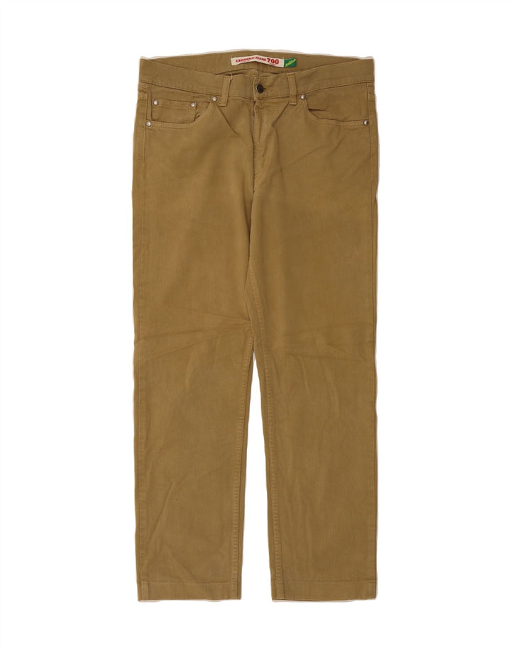 CARRERA Mens Straight Casual Trousers W34 L29 Beige Cotton Vintage Carrera and Second-Hand Carrera from Messina Hembry 