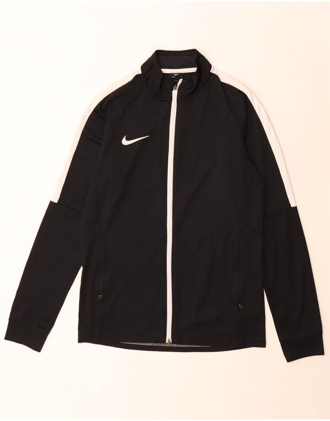 Jaqueta Nike Mens Dri Fit Tracksuit Top Médio Preto Colourblock Poliéster