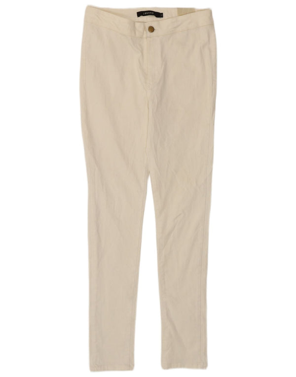 Calça skinny feminina J Brand 13-14 anos XL W28 L27 algodão branco