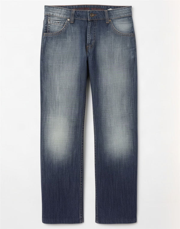 Jeans retos masculinos Tommy Hilfiger W34 L34 algodão azul marinho