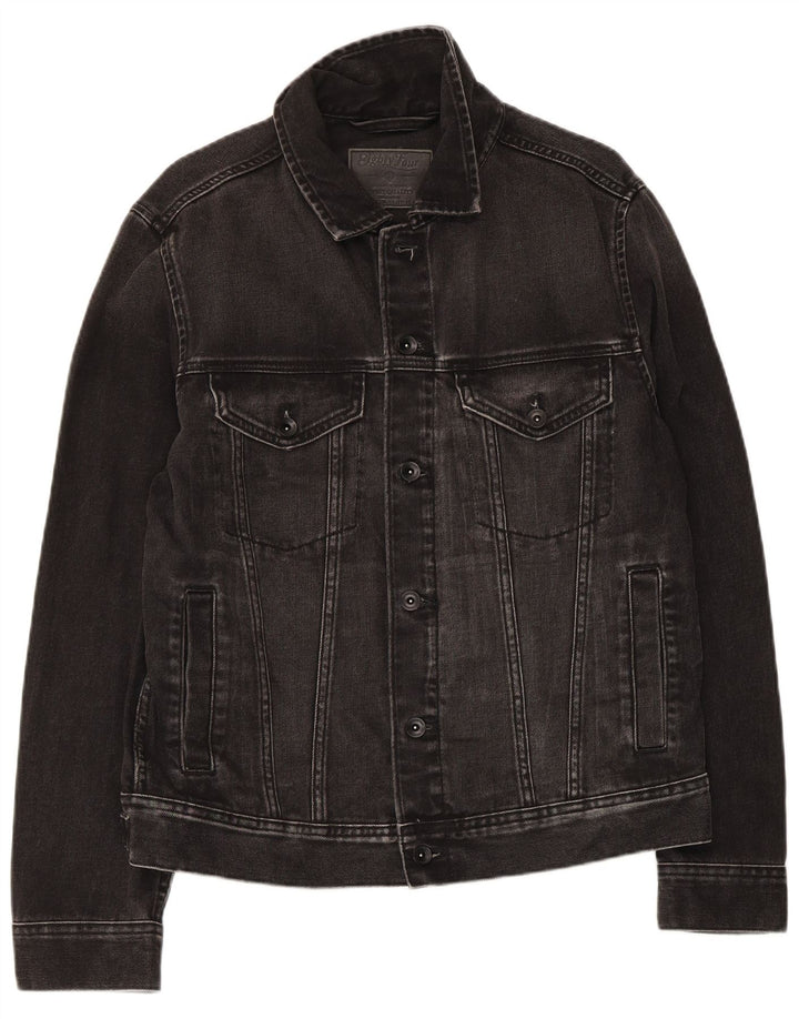 Jaqueta jeans masculina Marks & Spencer Reino Unido 38 algodão preto médio