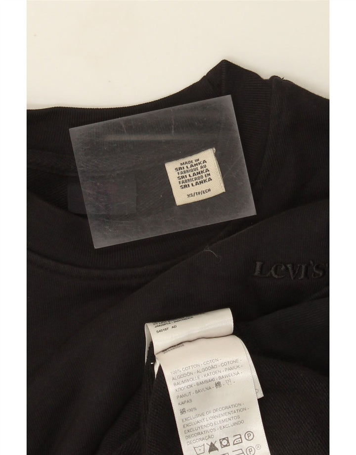 Suéter oversized feminino Levi's UK 6 XS algodão preto