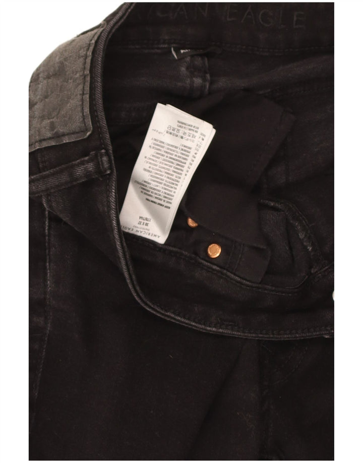Calça jeans feminina American Eagle W30 L26 algodão preto
