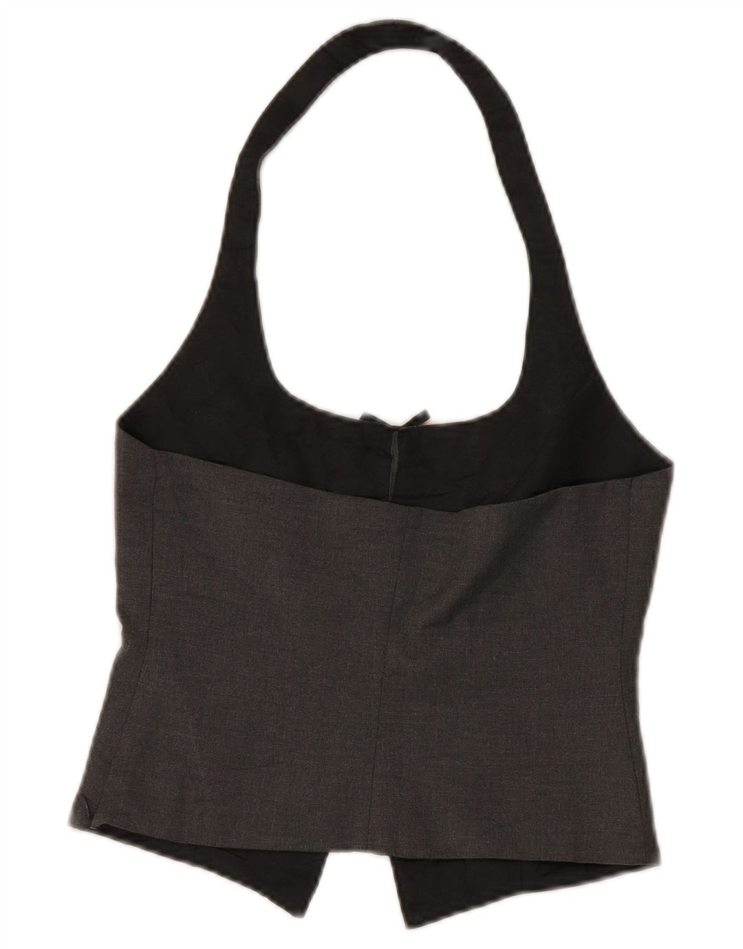 Zara Womens Crop Halter Top Reino Unido 8 Pequeno Cinza
