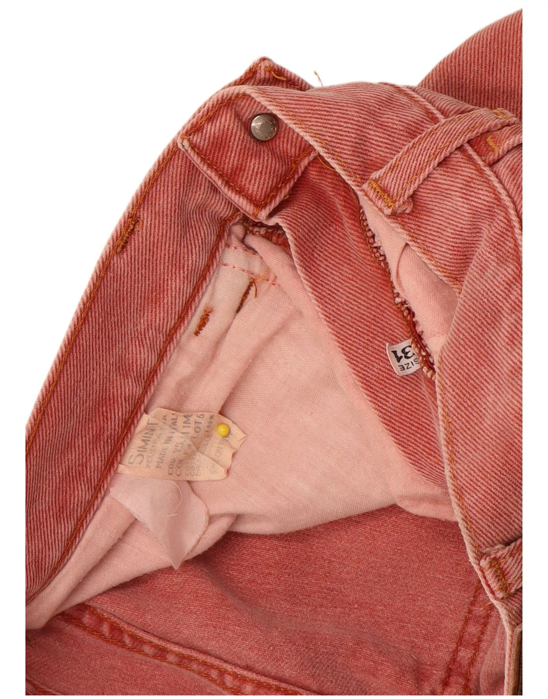 Calça jeans feminina Armani W31 L29 rosa