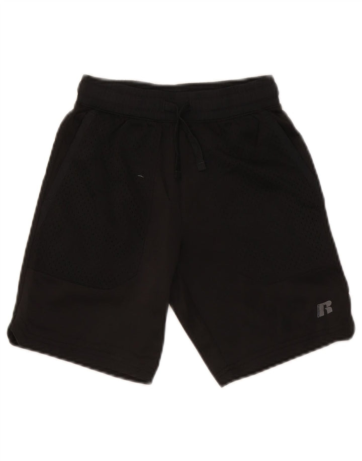 Shorts esportivos Russell Athletic Boys 6-7 anos pequeno preto