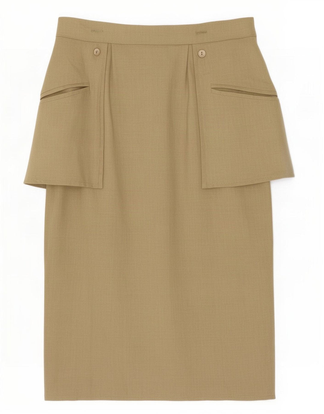 Saia cargo feminina vintage IT 44 médio W26 cáqui
