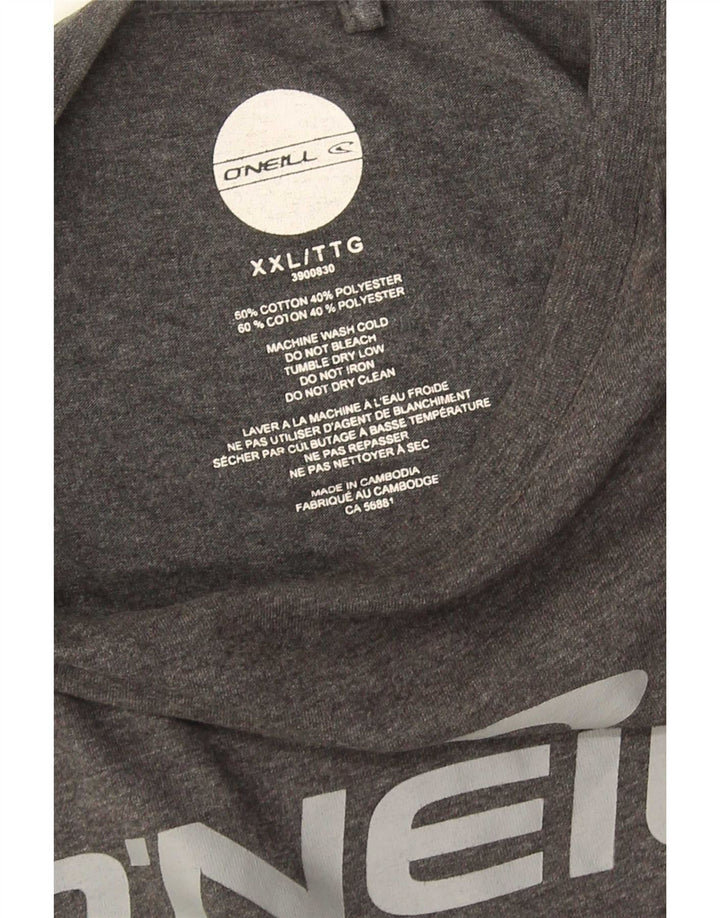 Camiseta gráfica masculina O'Neill 2XL algodão cinza