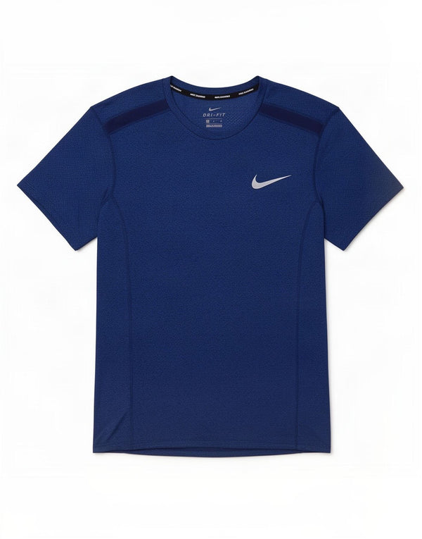 Camiseta Nike Masculina Dri Fit Top Pequeno Poliéster Azul Marinho