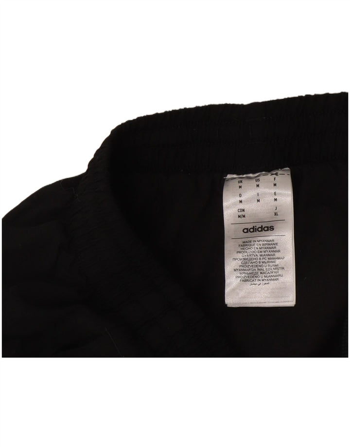 Adidas Womens Tracksuit Calças Joggers UK 14 Médio Preto Poliéster
