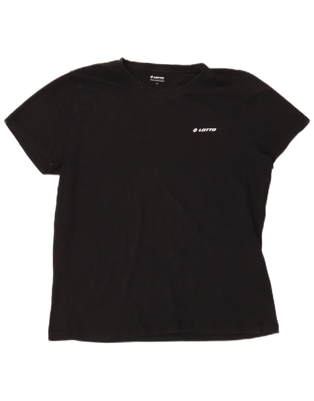 Camiseta feminina LOTTO UK 16 grande algodão preto